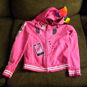 Jojo Siwa zip up hoodie 8/10 "jojo with a bow bow"